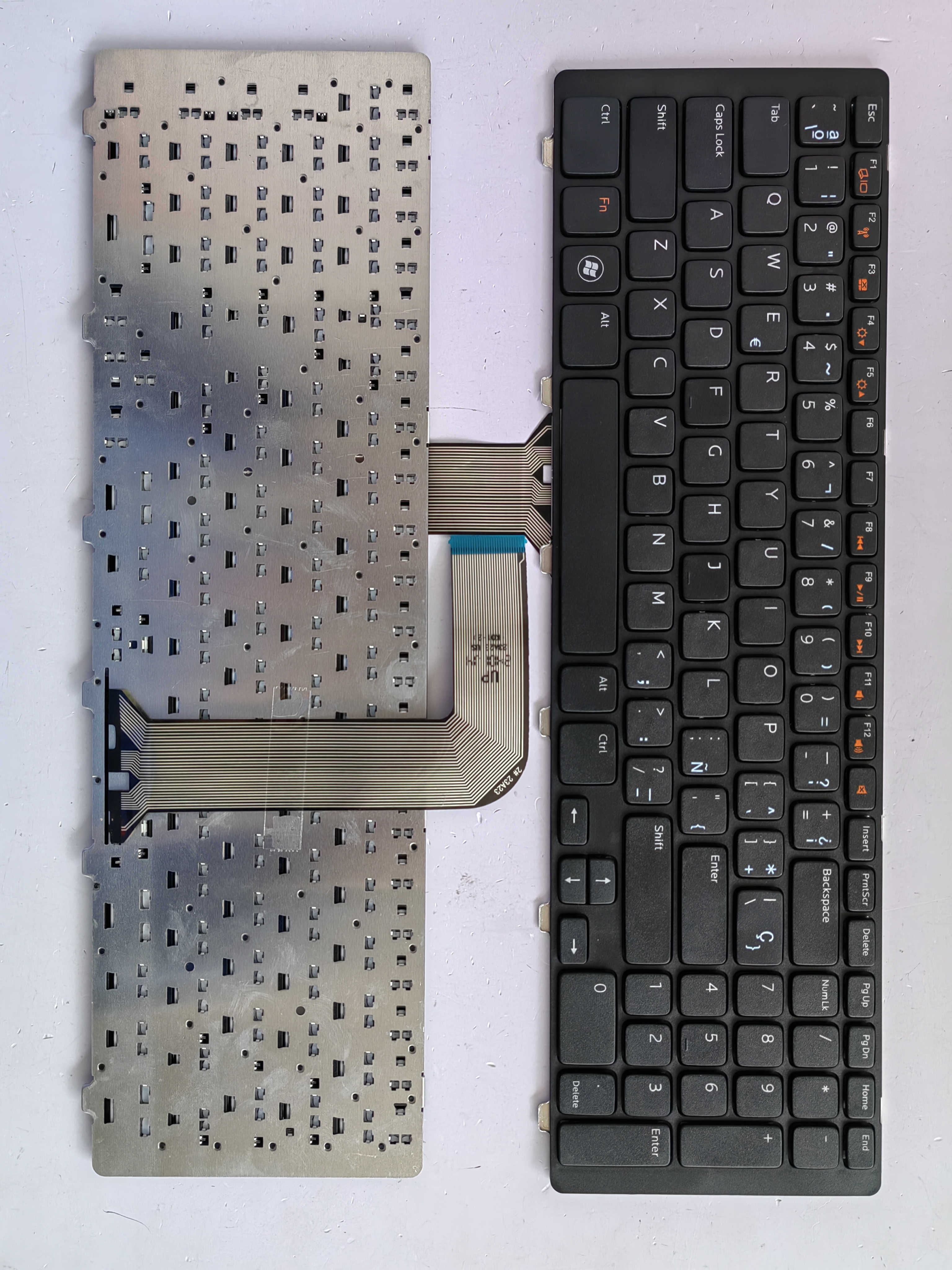 Picture of New Replacement Laptop Keyboard For DELL N7110 small carriage return BLACK FRAME BLACK (OEM) SP Layout